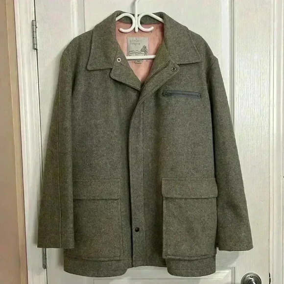 Eddie Bauer Men's Gray Wool Jacket - Picture 1 of 10